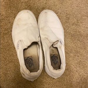 Super worn out White vans